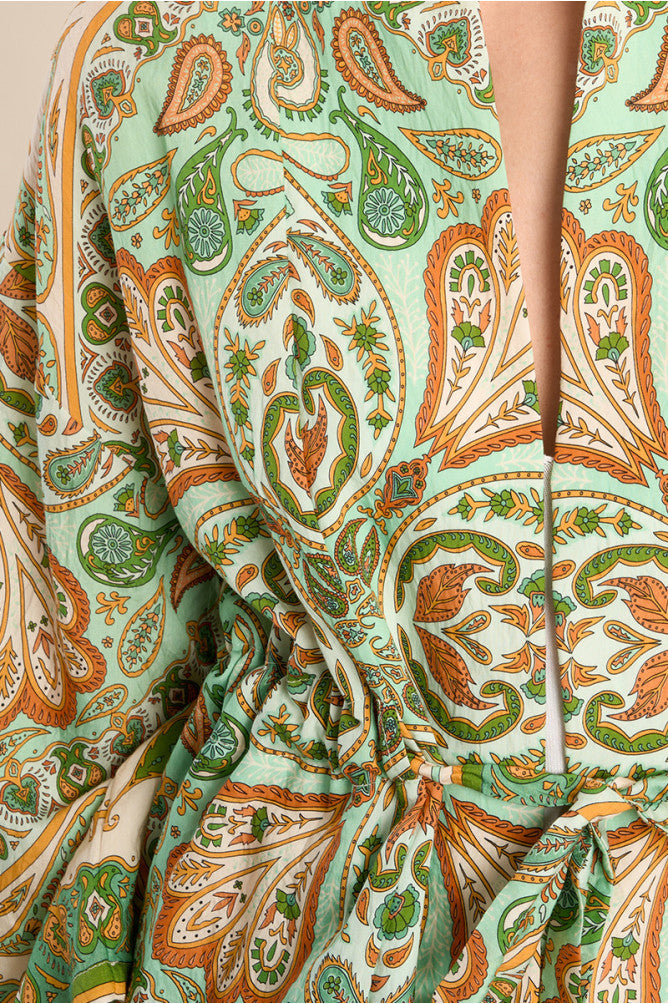 MOLLY BRACKEN - kimono ladies woven - GREEN INES