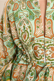 MOLLY BRACKEN - kimono ladies woven - GREEN INES