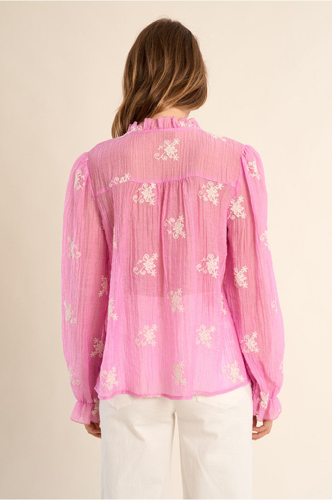 MOLLY BRACKEN - ladies woven shirt - PINK