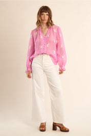 MOLLY BRACKEN - ladies woven shirt - PINK