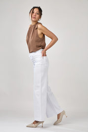 ANA & LUCY - wide pants naelle - WHITE