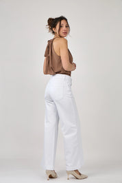 ANA & LUCY - wide pants naelle - WHITE