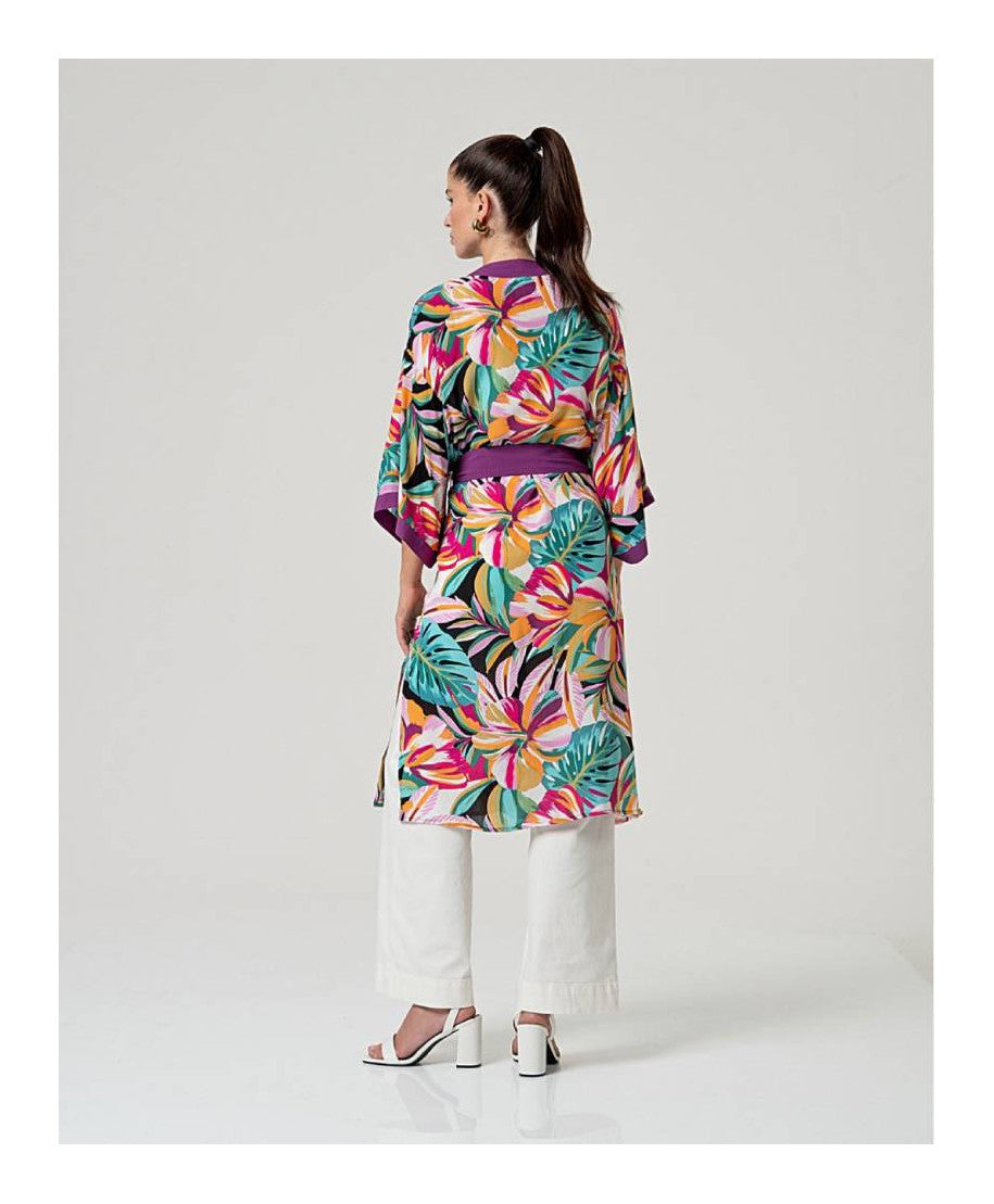SURKANA - kimono viscosa sfoderato - COLORS