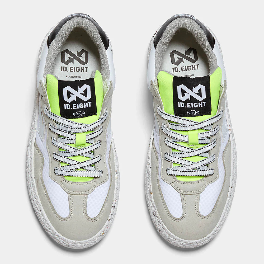 ID EIGHT - uriduri sneakers vegane - WHITE CRINKLE