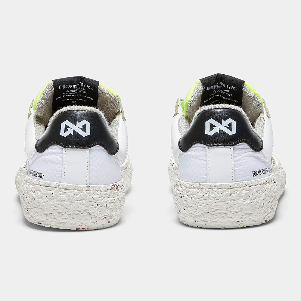 ID EIGHT - uriduri sneakers vegane - WHITE CRINKLE