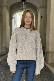 Wrangler - Puff Sweater Oatmeal