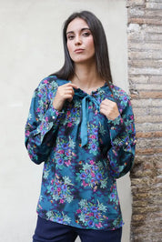 Wu-Side - Camicia Fantasia Ottanio