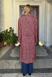 Wu-Side - Cappotto Spigato Bordeaux