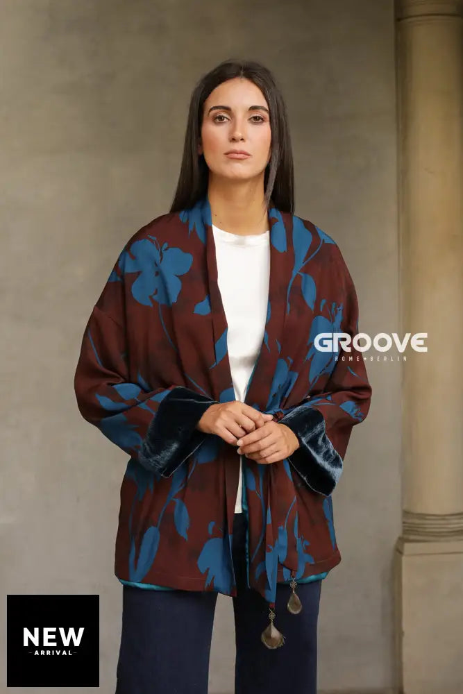 Wu-Side - Giacca Kimono Bruciato