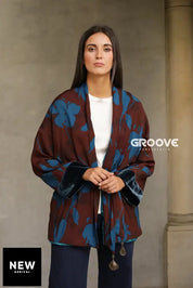 Wu-Side - Giacca Kimono Bruciato