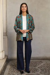 Wu-Side - Giacca Kimono Ottanio