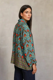 Wu-Side - Giacca Kimono Ottanio