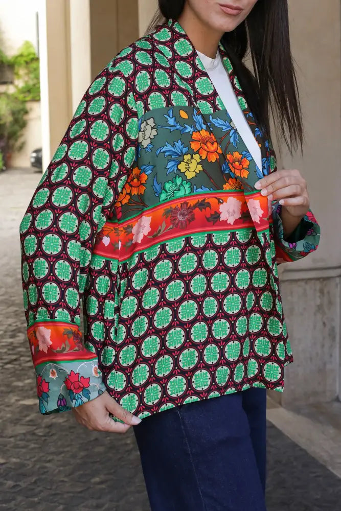 Wu-Side - Giacca Kimono Verde