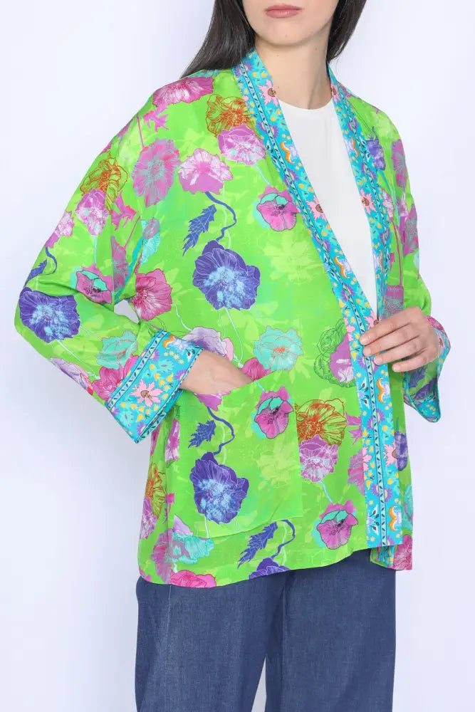 Wu-Side - Giacca Kimono Verde