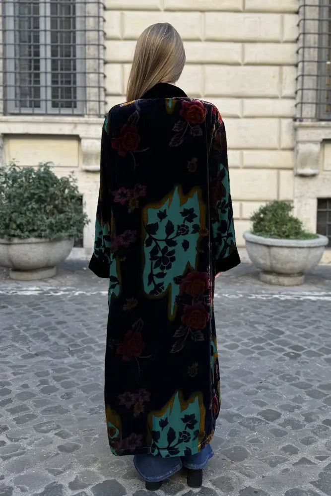 Wu-Side - Kimono Devore Verde