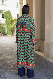 Wu-Side - Kimono Extra Lungo Verde