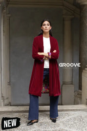 Wu-Side - Kimono Velluto Bordeaux