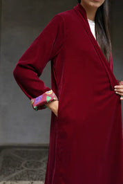 Wu-Side - Kimono Velluto Bordeaux