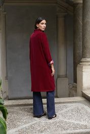 Wu-Side - Kimono Velluto Bordeaux