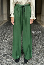 Wu-Side - Pantalone Viscosa Verde