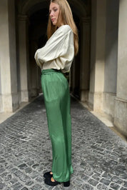 Wu-Side - Pantalone Viscosa Verde